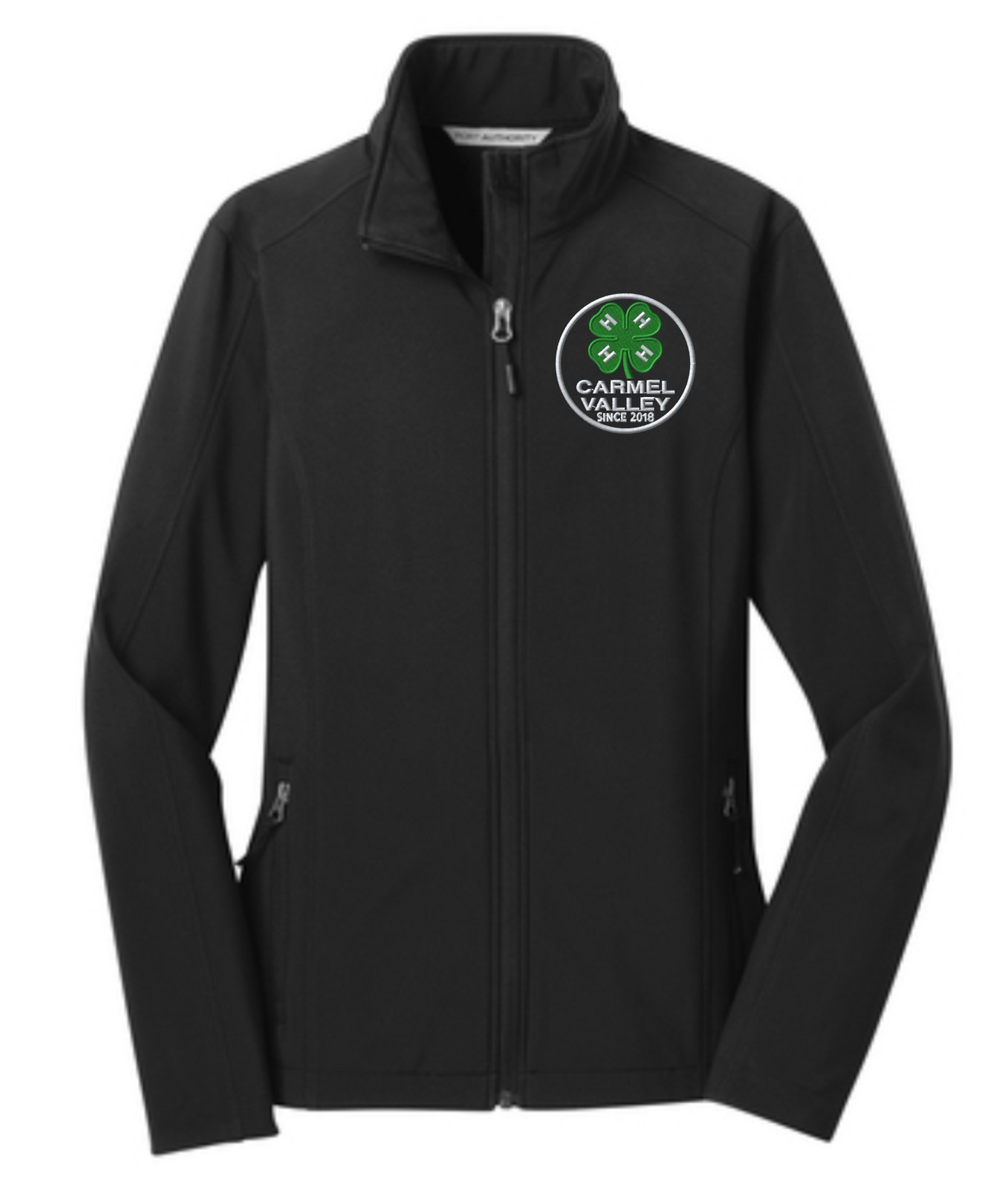 Women's Carmel Valley 4-H Personalized BLACK 4-H Port Authority Soft Shell Jacket