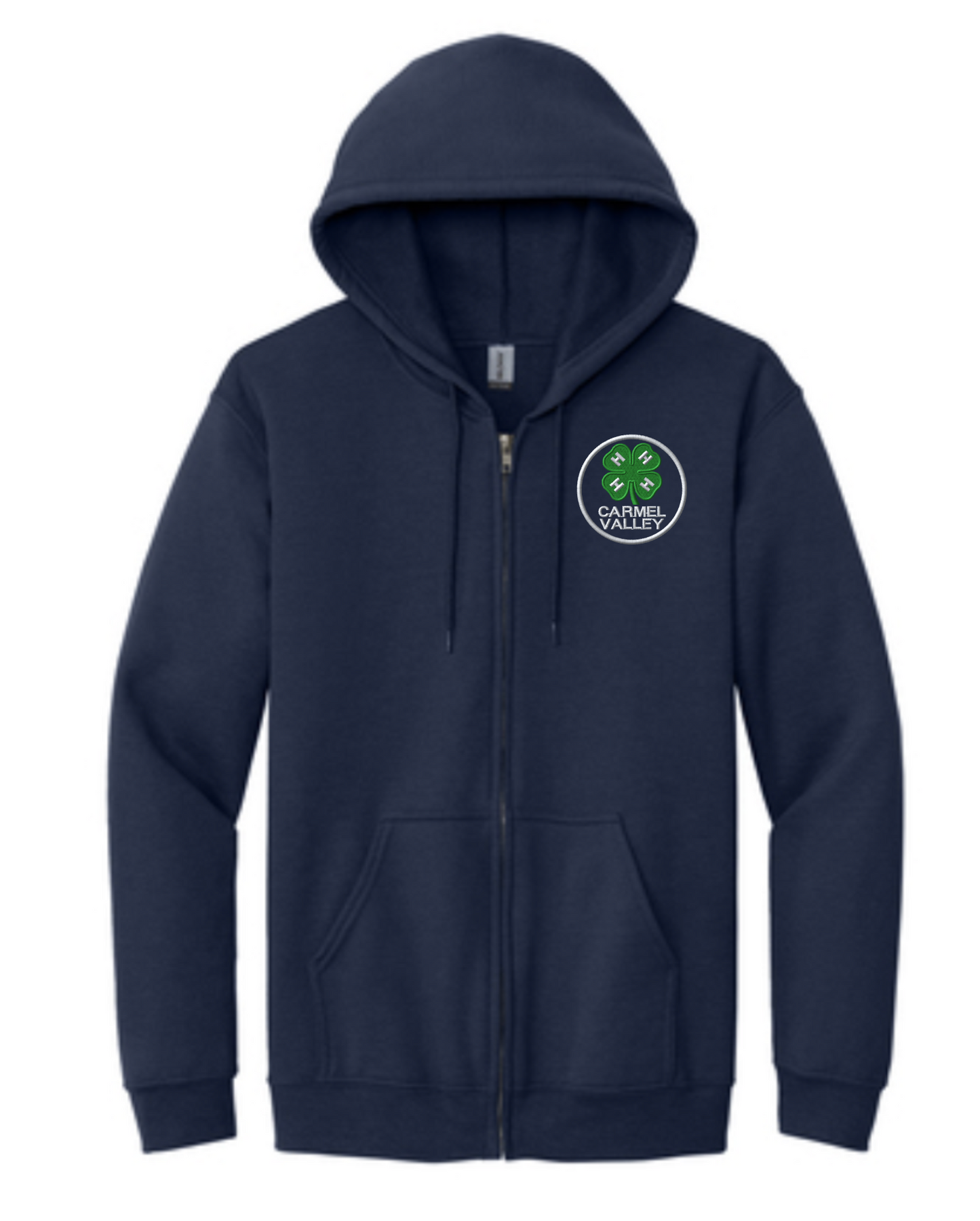 Adult Carmel Valley 4-H Gildan Full-Zip Hooded Sweatshirt