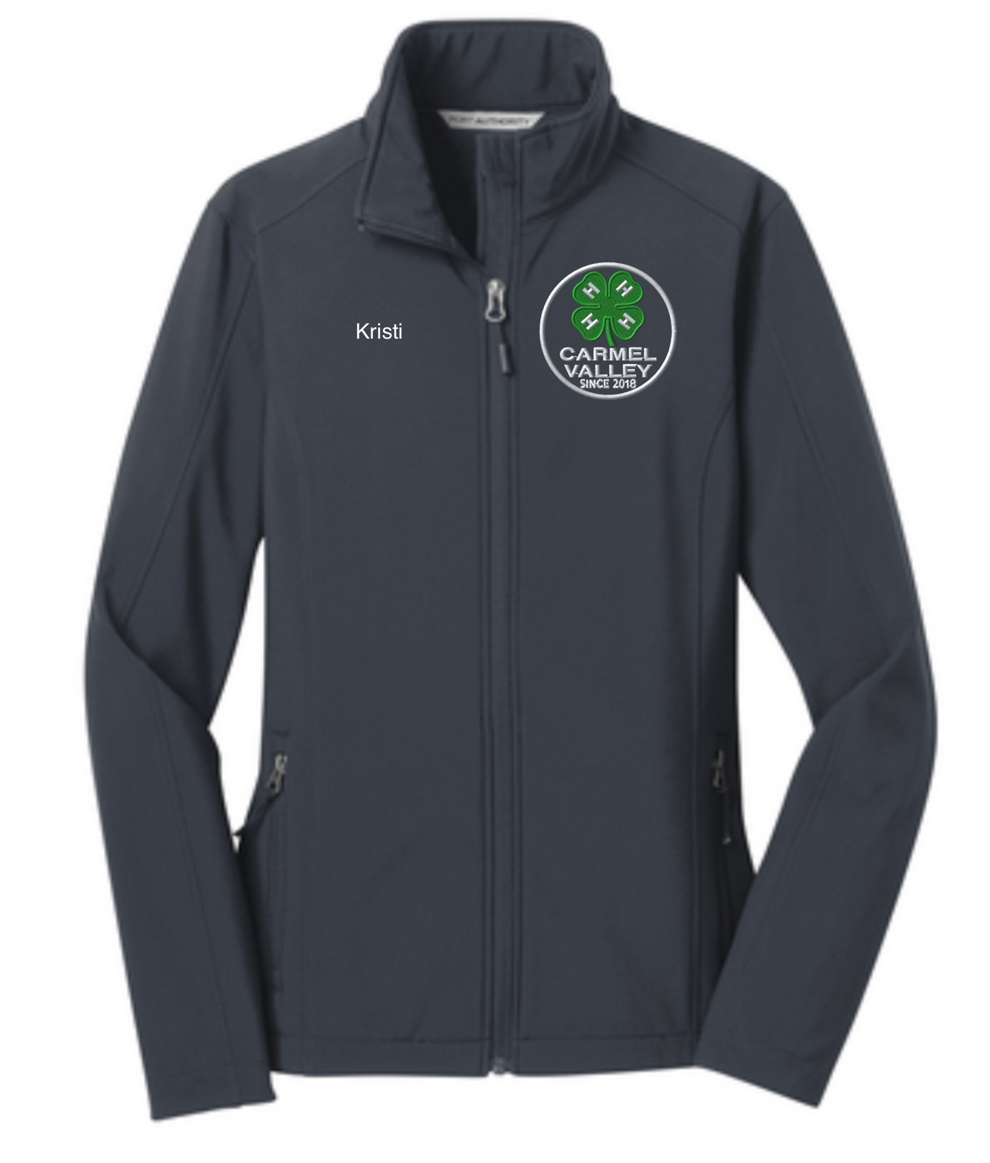 Women's Carmel Valley 4-H Personalized BATTLESHIP GREY 4-H Port Authority Soft Shell Jacket