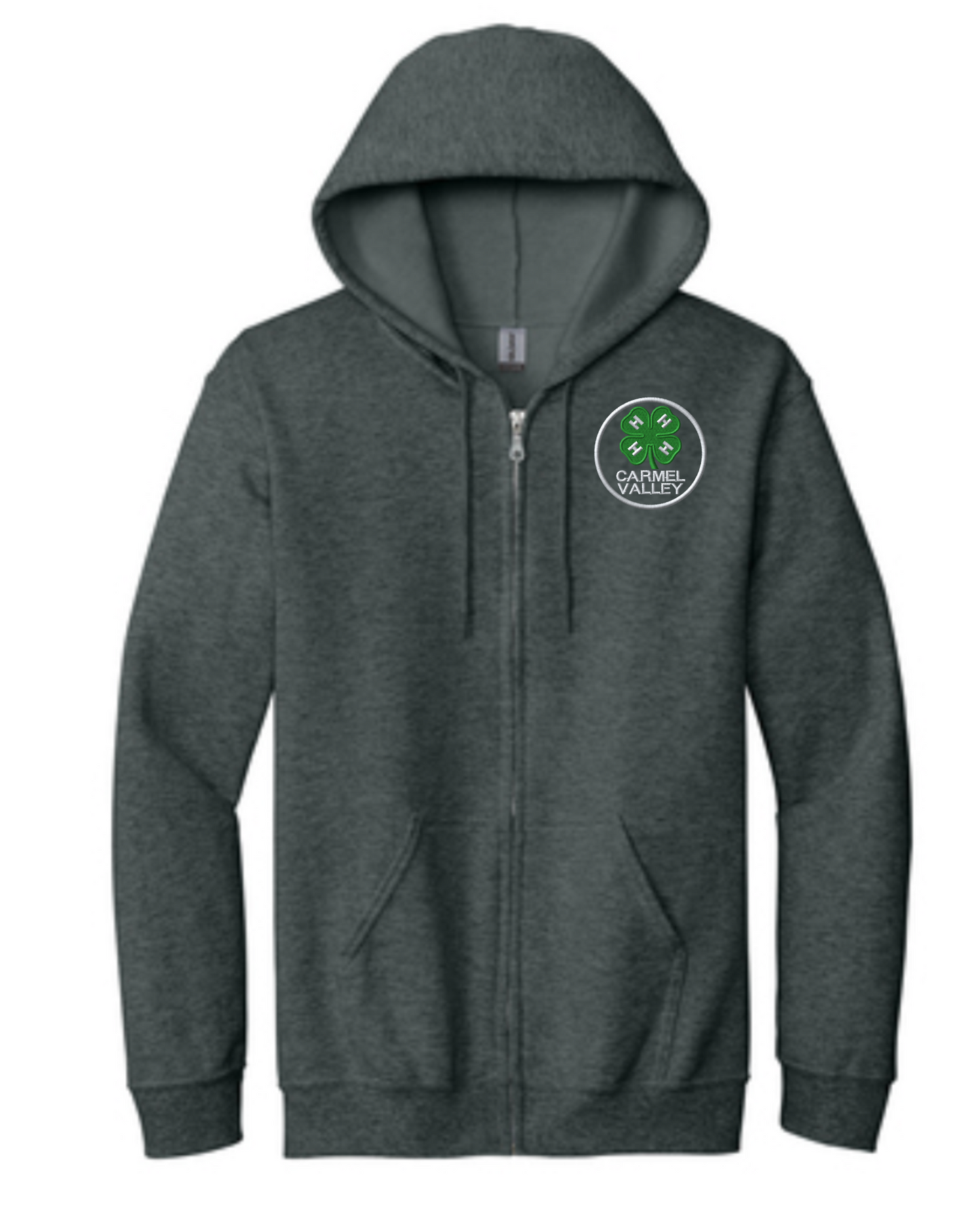 Adult Carmel Valley 4-H Gildan Full-Zip Hooded Sweatshirt