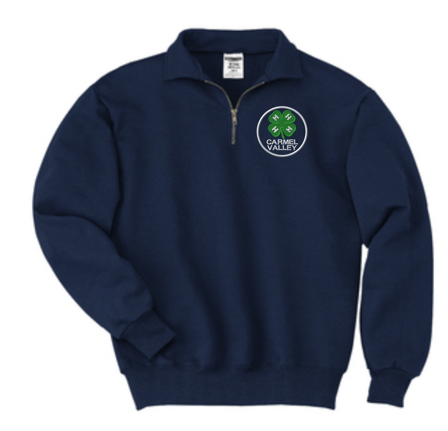 Carmel Valley 4-H 1/4 Zip Sweatshirt Personalized